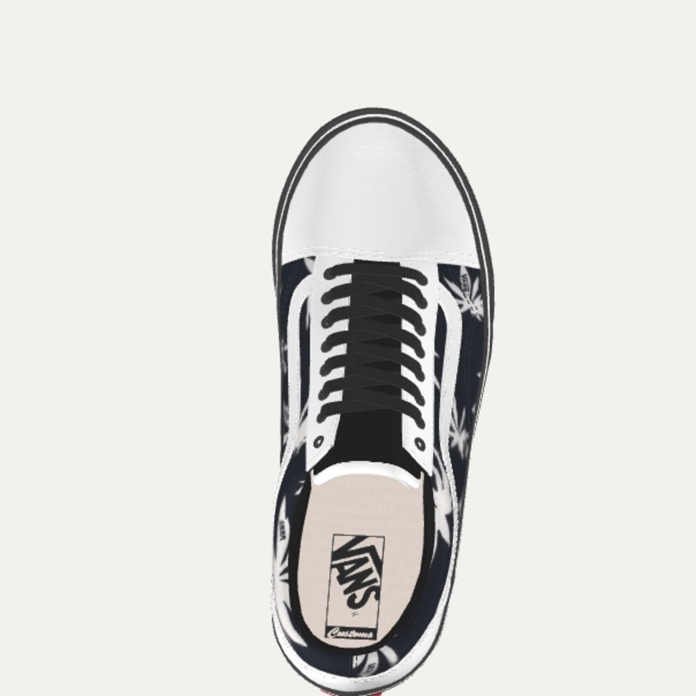 Vans Old Skool Custom Made Shoe Size 9.5 View 2